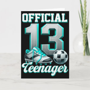 Carte Foot 13 Ans Anniversaire Garçon Treize Adolescent