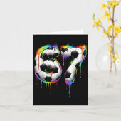 Carte Foot 67 Six Seven Drôle Gen Alpha Meme Arc-en-ciel (Fleur jaune)