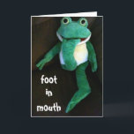 CARTE FOOT À MOUTH-YOU LOOK FABULOUS ON BIRTHDAY<br><div class="desc">PICK "ANY AGE"</div>