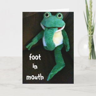 CARTE FOOT À MOUTH-YOU LOOK FABULOUS ON BIRTHDAY
