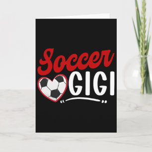 Carte Foot Gigi Cœur Grand-mère Gigi d'un footballeur 