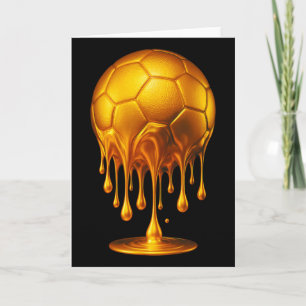 Carte Foot Ll Or Doré Foot Goutte Or Soccer Allez