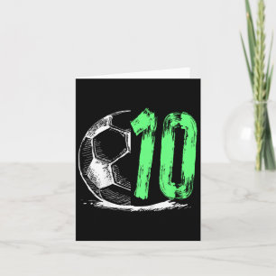 Carte Football 10 Ans Garçon Fête d'anniversaire