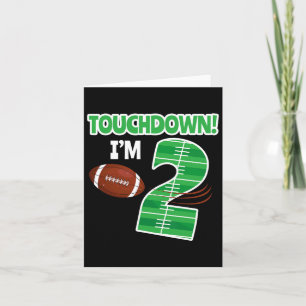 Carte Football 2e Anniversaire Joueur Joueur Jeu Lover É