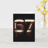 Carte Football 67 Funny Six Seven 6 7 Meme  (Fleur jaune)