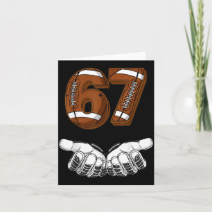 Carte Football 67 Six Seven Drôle Gen Alpha Meme