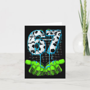 Carte Football 67 Six Seven Drôle Gen Alpha Mème