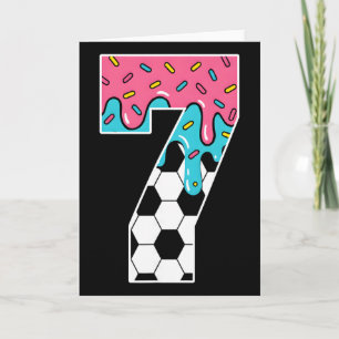 Carte Football 7 Ans Crème Glacée Goutte Jeunesse 7e Ann