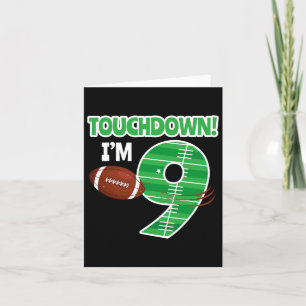 Carte Football 9e Anniversaire Joueur Jeu Lover Équipe