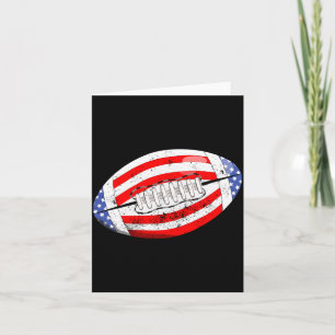 Carte Football Américain Drapeau Américain 4 Juillet Enf