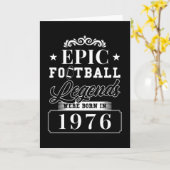 Carte Football Américain Né En 1976 (Fleur jaune)