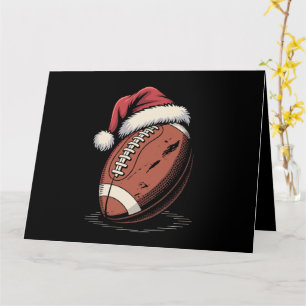 Carte Football américain Santa Hat Sports Noël