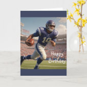 Carte Football Anniversaire (Fleur jaune)