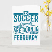 Carte Football Anniversaire Soccer Fans Légendes Sont Né (Fleur jaune)