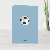 Carte Football Ball Bleu Joyeux anniversaire (Dos)