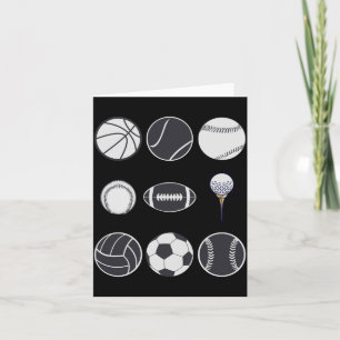 Carte Football baseball soccer volleyball basketball