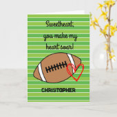 Carte Football Boyfriend Anniversaire (Fleur jaune)