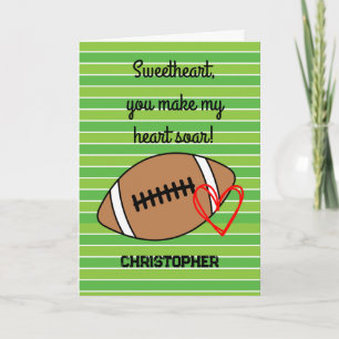 Carte Football Boyfriend Anniversaire