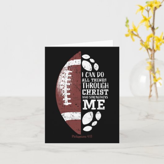 Carte Football chrétien Philippiens 413 Verse religieux (Fleur jaune)