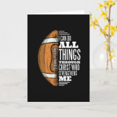 Carte Football Christ Force Foi Jésus (Fleur jaune)