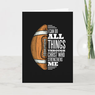 Carte Football Christ Force Foi Jésus