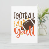 Carte Football d'automne et vous tous (Debout devant)