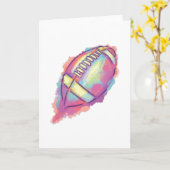 CARTE FOOTBALL DE COULEUR D'EAU (Fleur jaune)