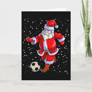 Carte Football de Noël Hommes Enfants Garçons Football P