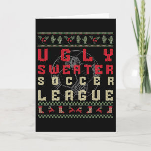 Carte Football de Noël laid – T-shirt drôle à pull-over