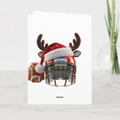 Carte Football Festif - Touchdown Holiday Salutation (Dos)