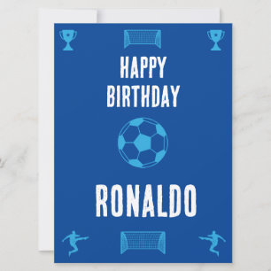 Carte Football Football Anniversaire bannière