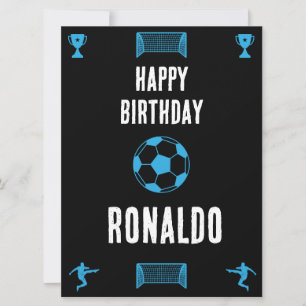 Carte Football Football Anniversaire bannière