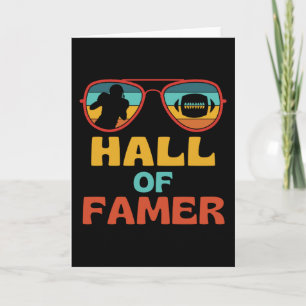 Carte Football Hall of Fame Football Américain Rétro