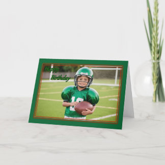 Carte Football Jersey Boy's Birthday Card