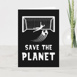 Carte Football Jour de la Terre Sauver la Planète