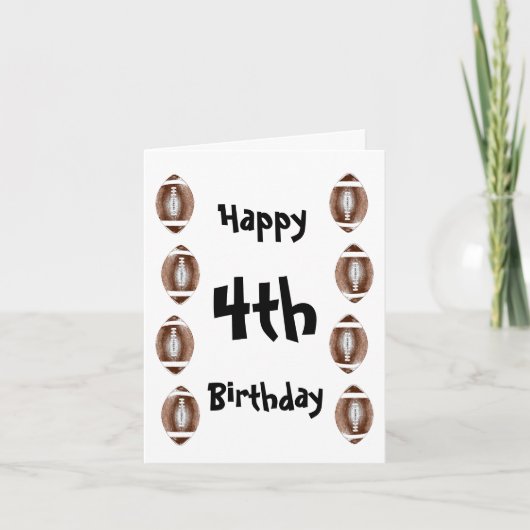 Carte Football Joyeux Anniversaire, ajouter des détails (Devant)