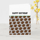 Carte Football Joyeux anniversaire pour vous (Fleur jaune)