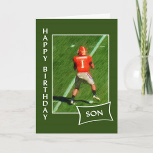 Carte Football - Joyeux Fils d'anniversaire