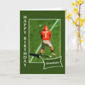 Carte Football - Joyeux petit anniversaire (Fleur jaune)