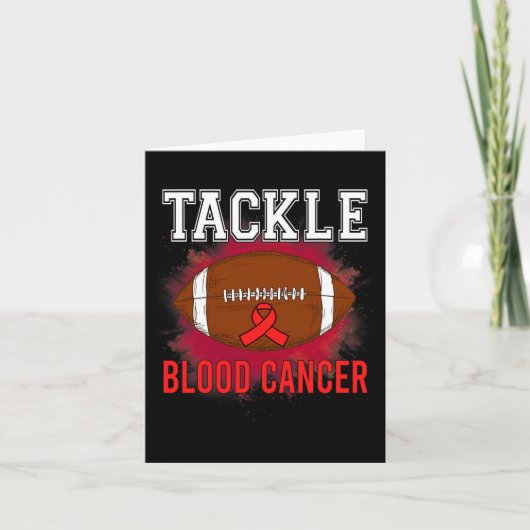 Carte Football Lutter Conscience du cancer du sang Homme (Devant)