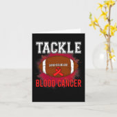 Carte Football Lutter Conscience du cancer du sang Homme (Fleur jaune)