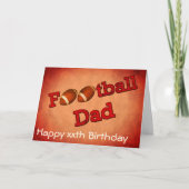 Carte Football Papa mignon Anniversaire (Devant)