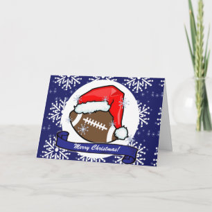 Carte - Football Père Noël décoratif