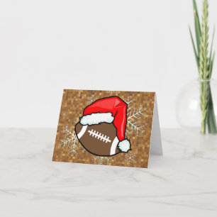 Carte - Football Père Noël décoratif