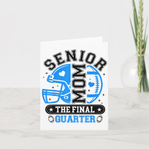 Carte Football Senior Mom 2026 Le dernier trimestre Blue