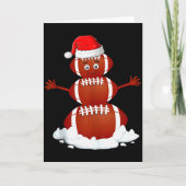 Carte Football Snowman Xmas Holiday Srts Player Funny Ch (Devant)