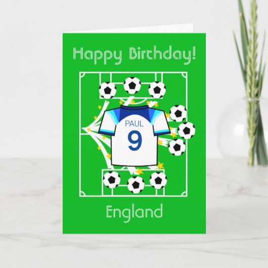 Carte Football Star Angleterre (Devant)