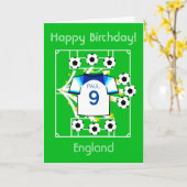 Carte Football Star Angleterre (Fleur jaune)
