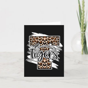 Carte Football Tigers École Ventilateur Sport Team Spiri