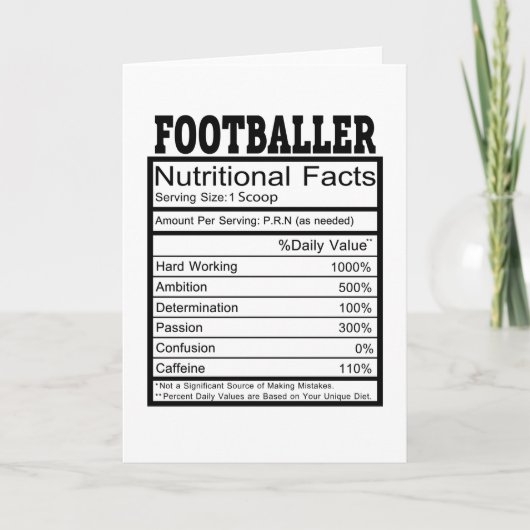 Carte Footballeur (Devant)